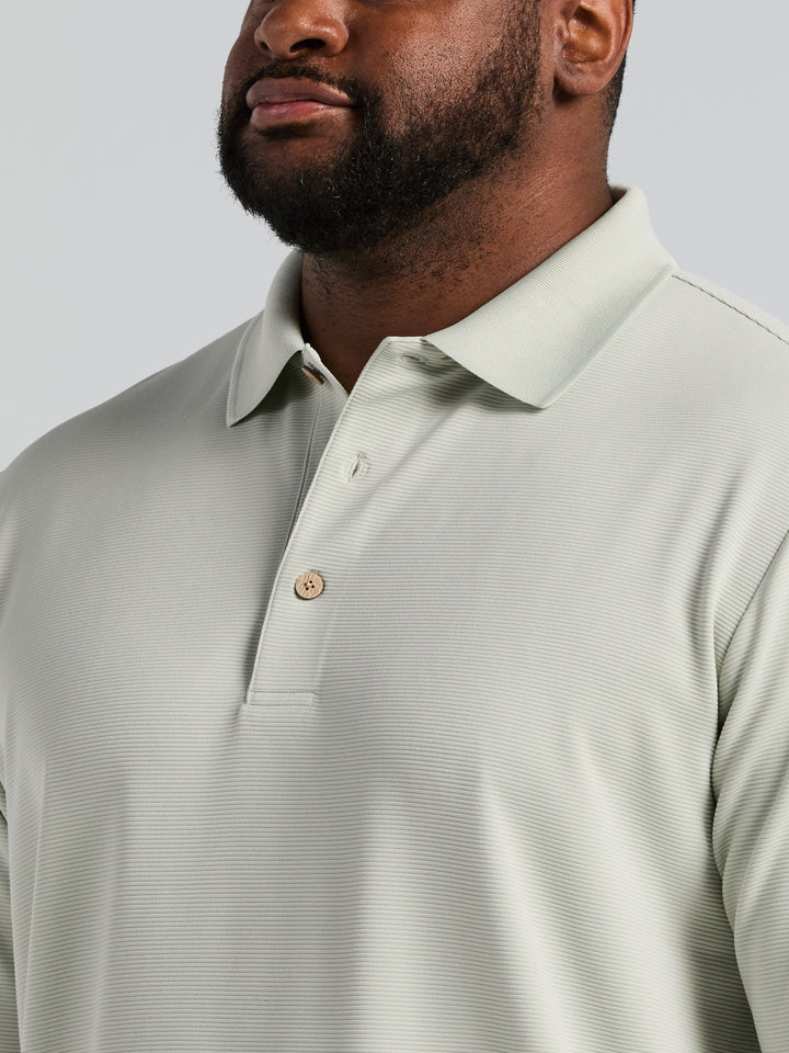 Big & Tall Ottoman Polo Shirt (Mercury) 
