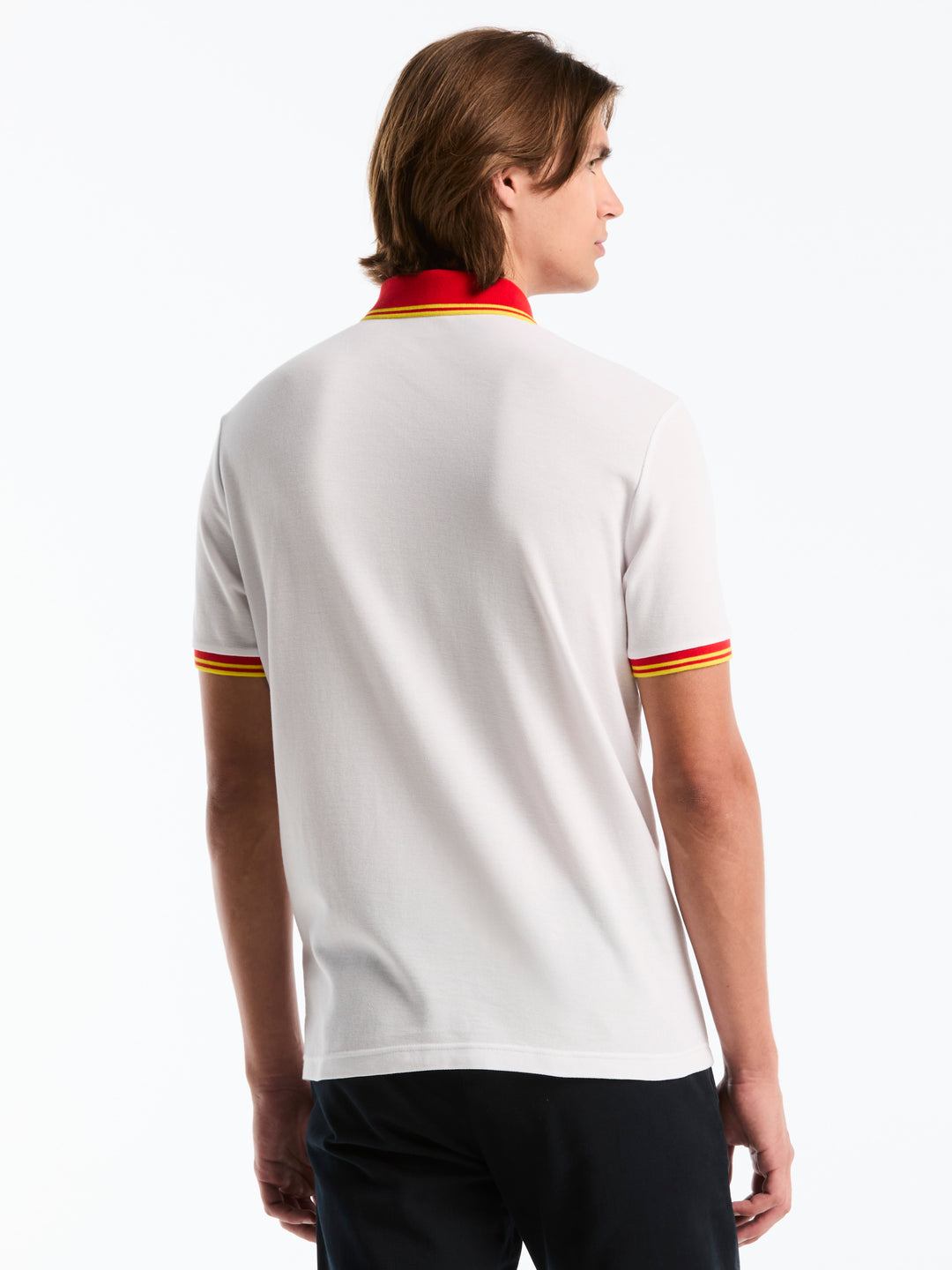 Pique Cotton Polo Shirt Spain Edition (Bright White) 