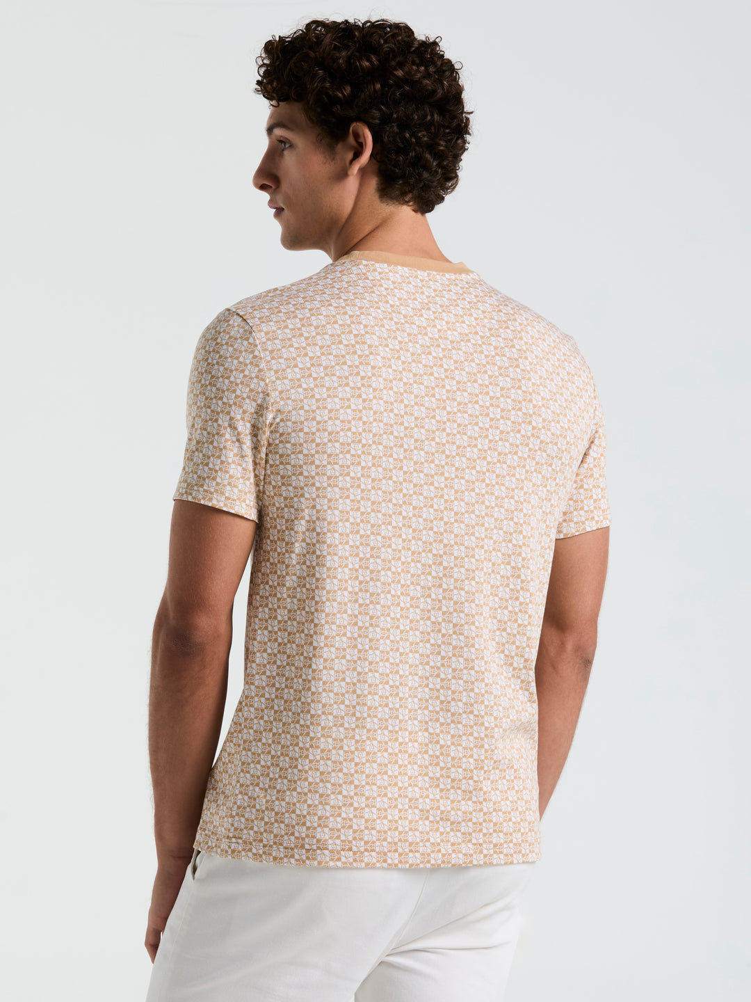 Pete Check Tee (Travertine) 