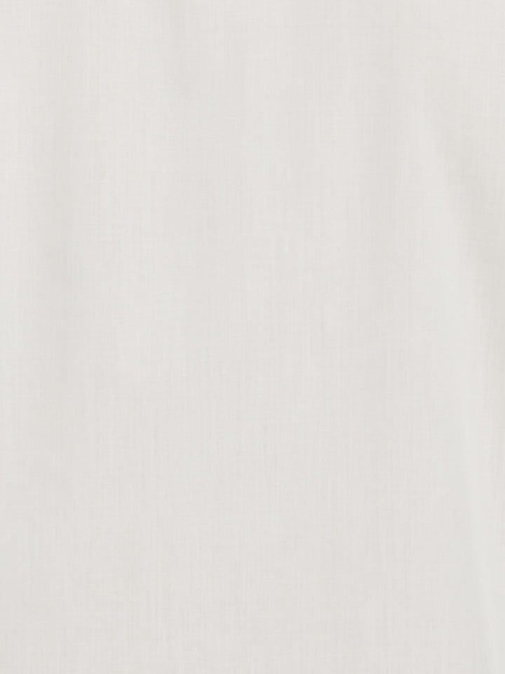 Big & Tall Poplin Guayabera Shirt (Ivory) 