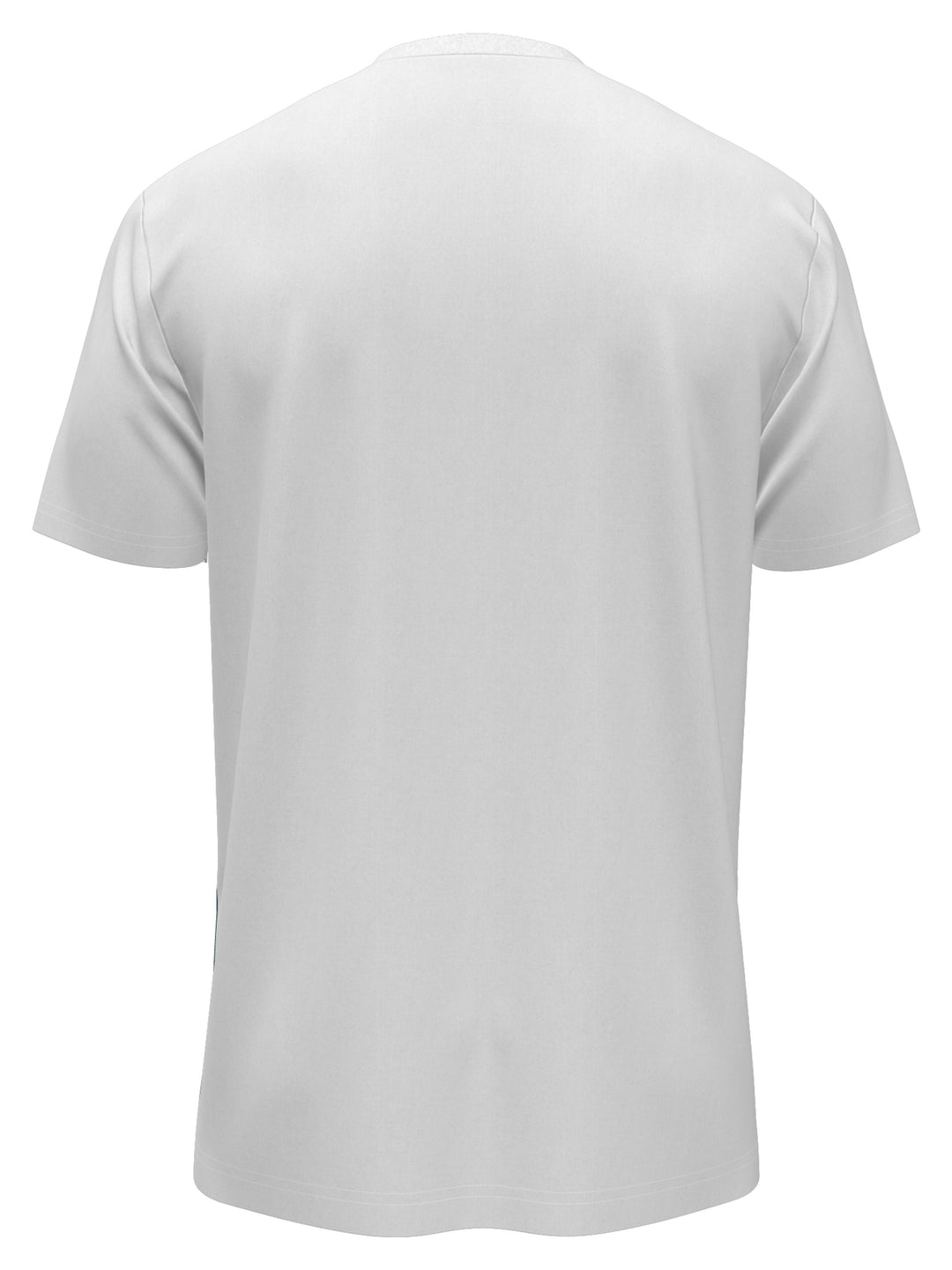 Color Block Chest Tape Fashion Tee (Bright White) 