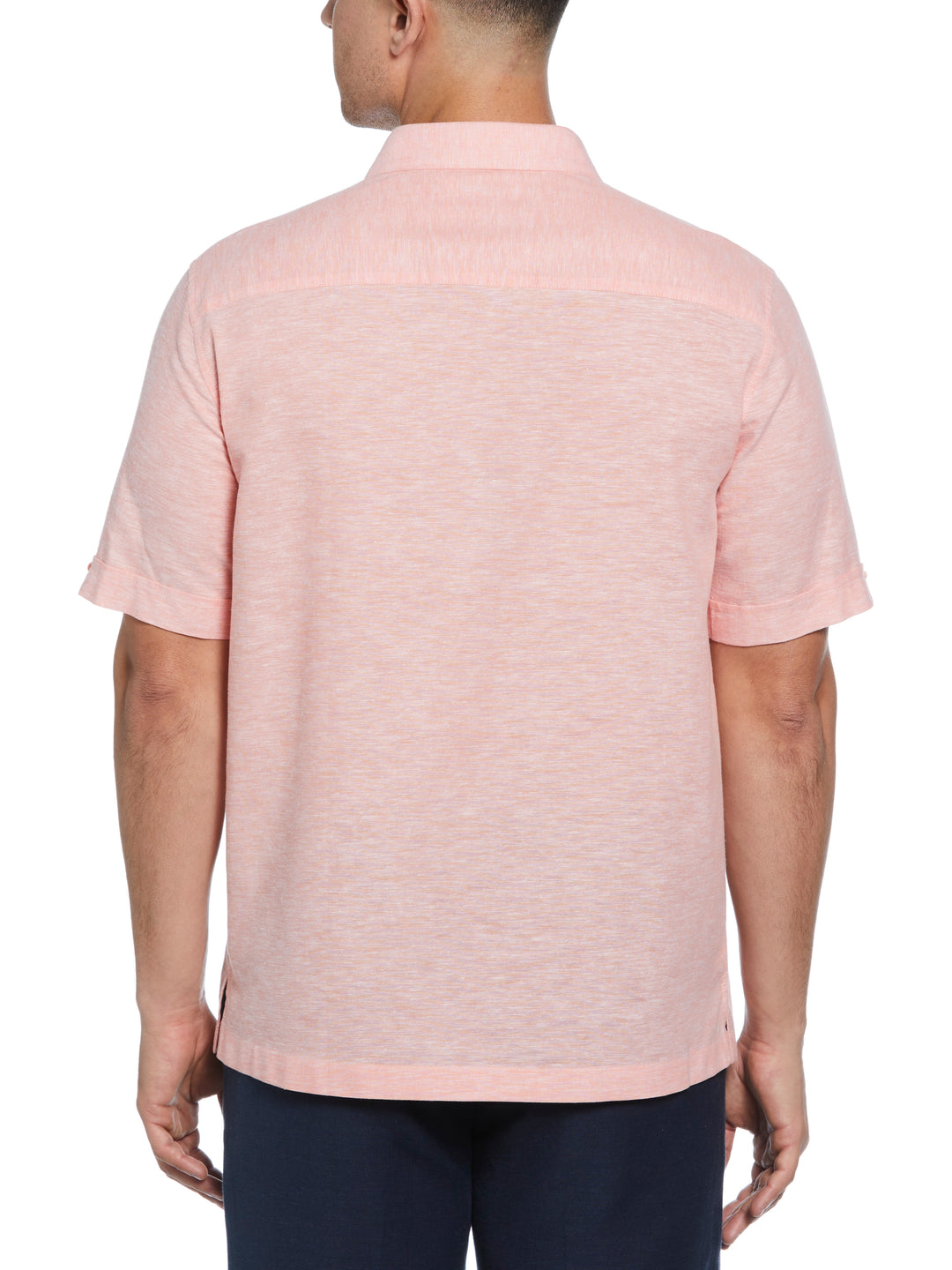 Linen Blend Tuck Panel Shirt (Lantana) 