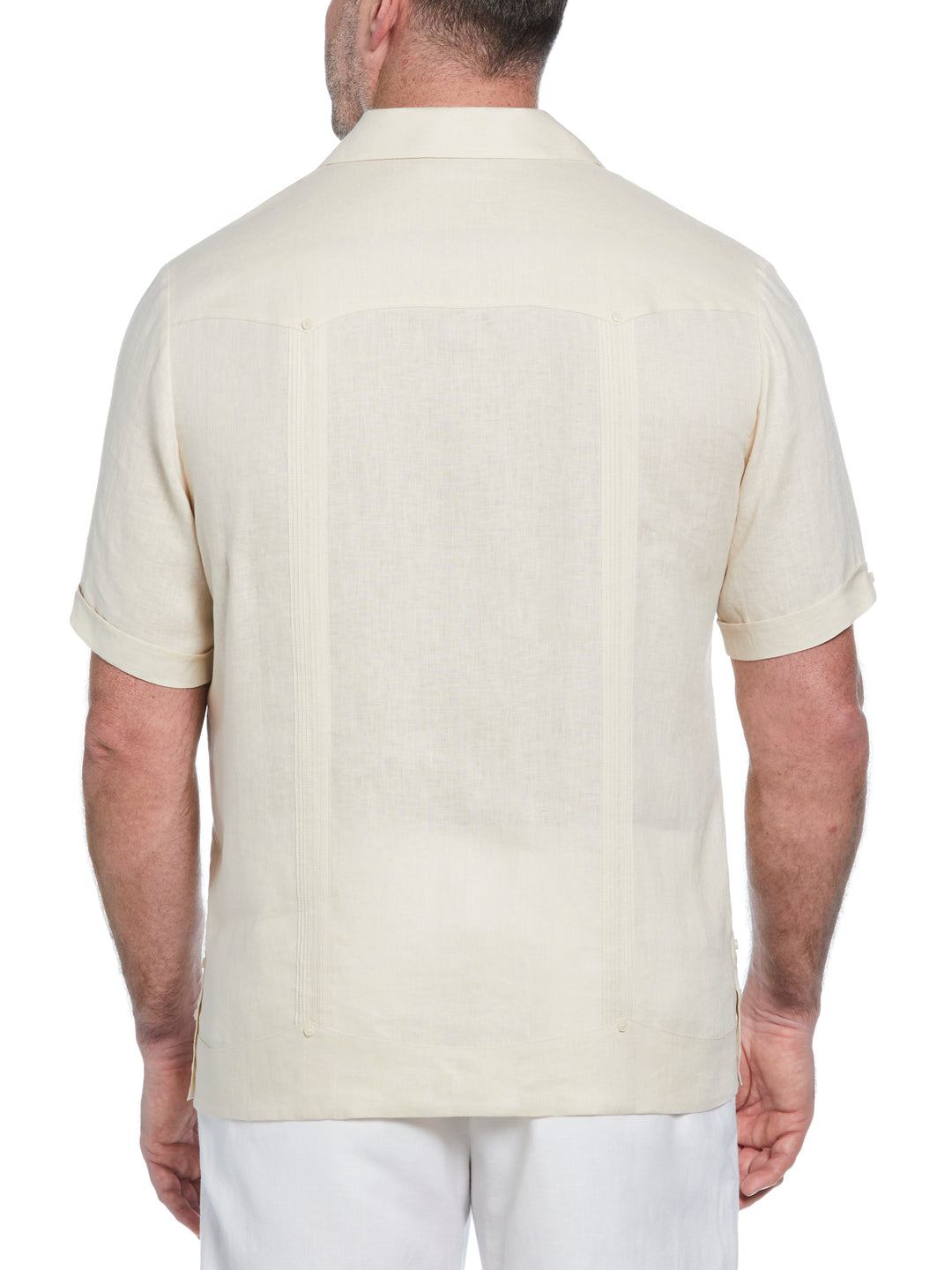 Linen Guayabera Shirt (Whitecap Gray) 