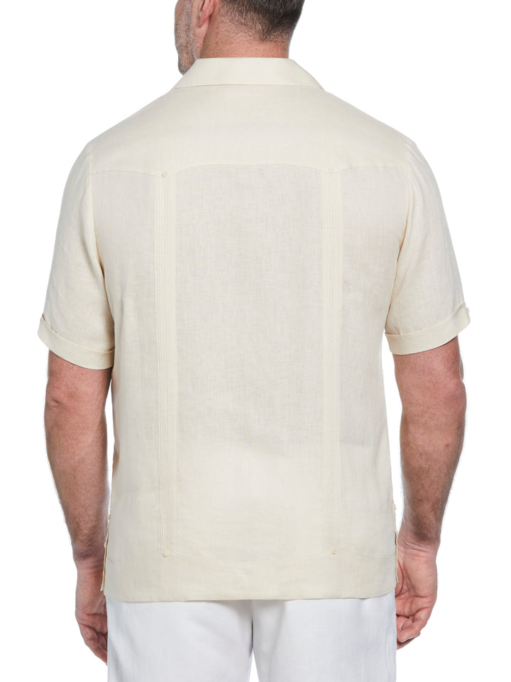Linen Guayabera Shirt (Whitecap Gray) 