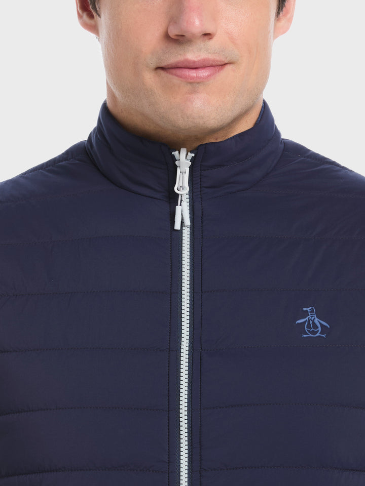 Reversible Insulated Golf Vest (Black Iris) 