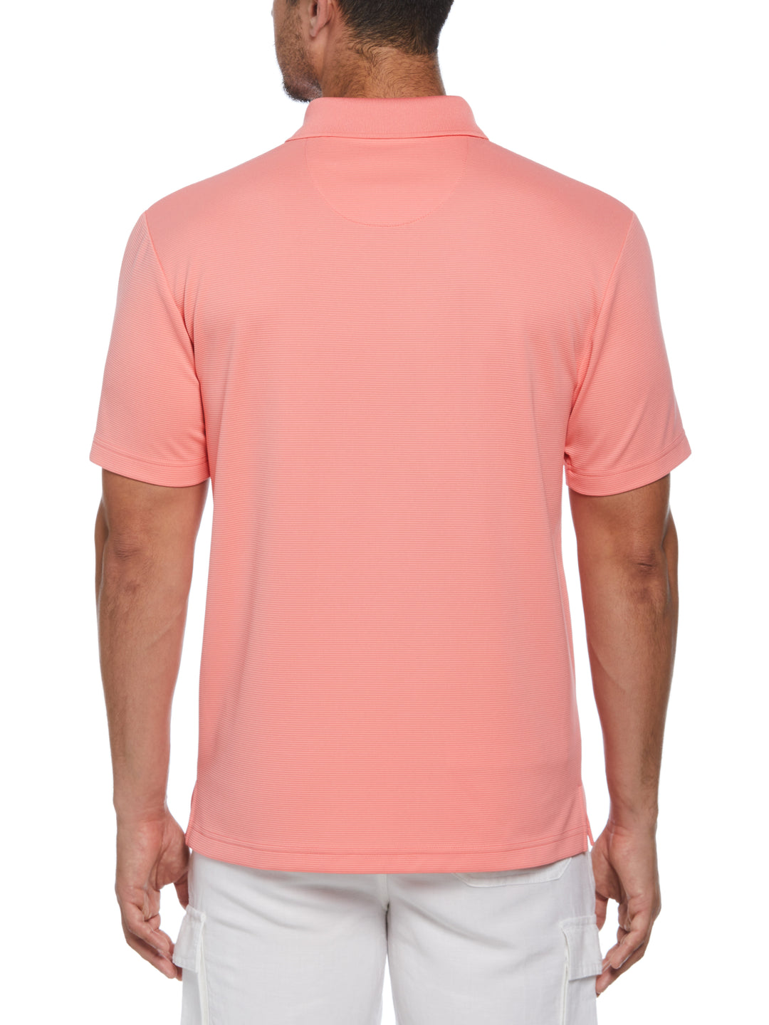 Wicking Ottoman Golf Polo Shirt (Shell Pink) 