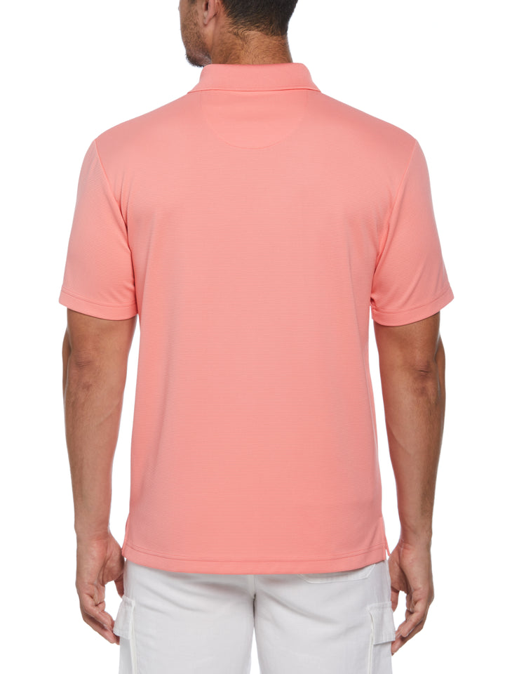 Wicking Ottoman Golf Polo Shirt (Shell Pink) 