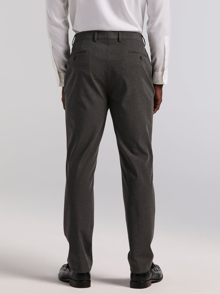 Slim Fit Gabardine Suit Pant (Charcoal) 