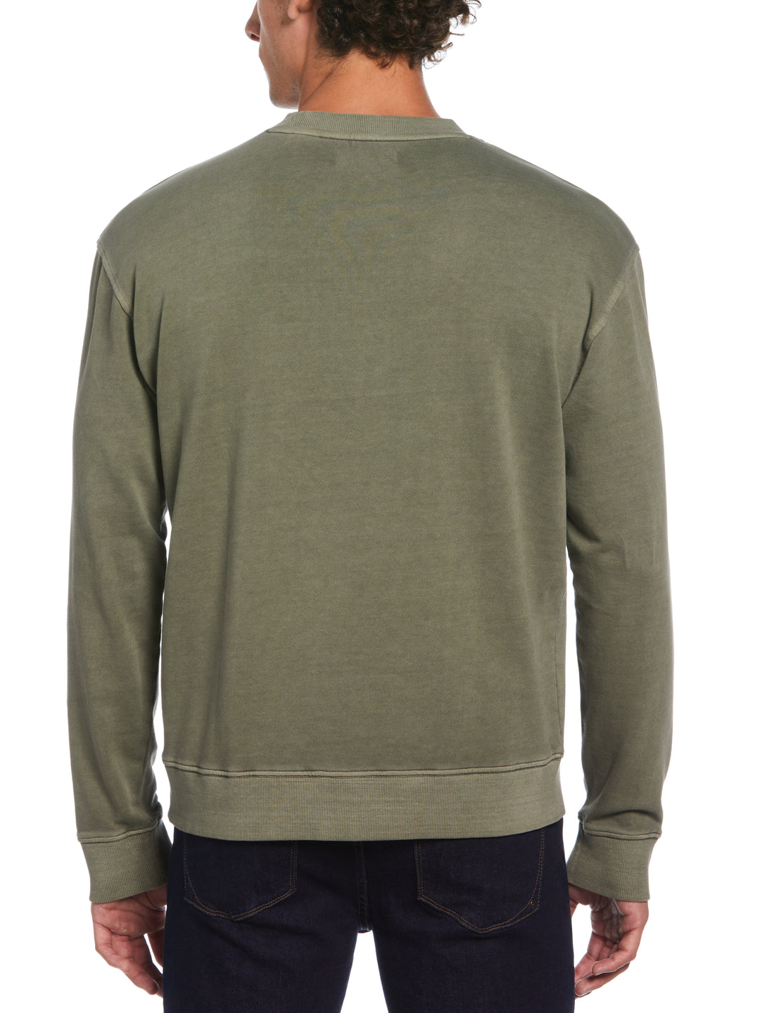 Loop Back Terry Sweatshirt (Dusty Olive) 
