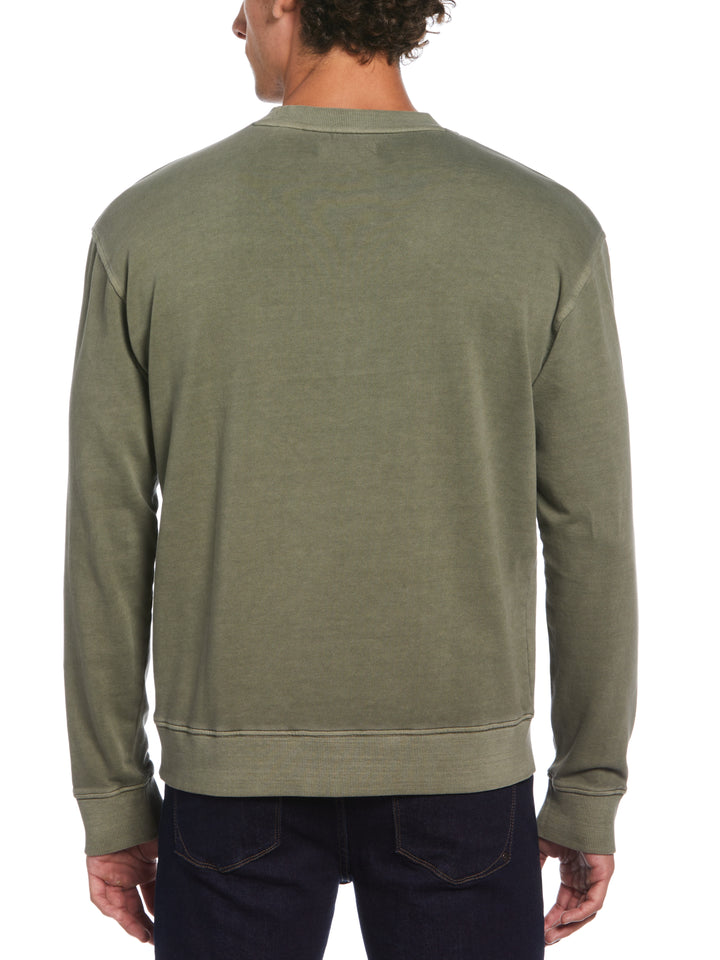 Loop Back Terry Sweatshirt (Dusty Olive) 