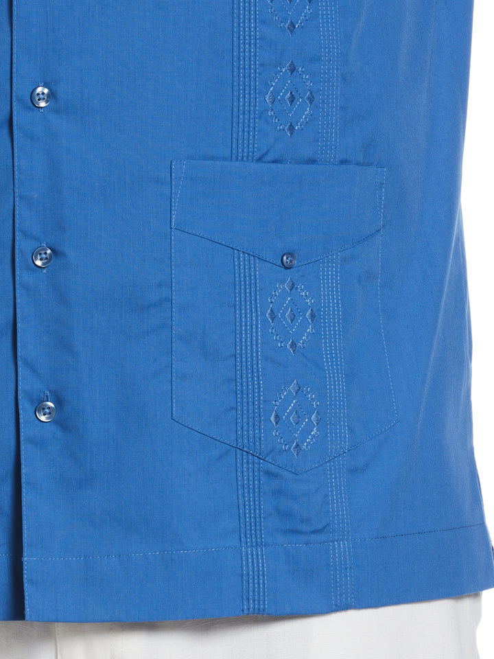 Big & Tall Poplin Guayabera Shirt (Delft) 