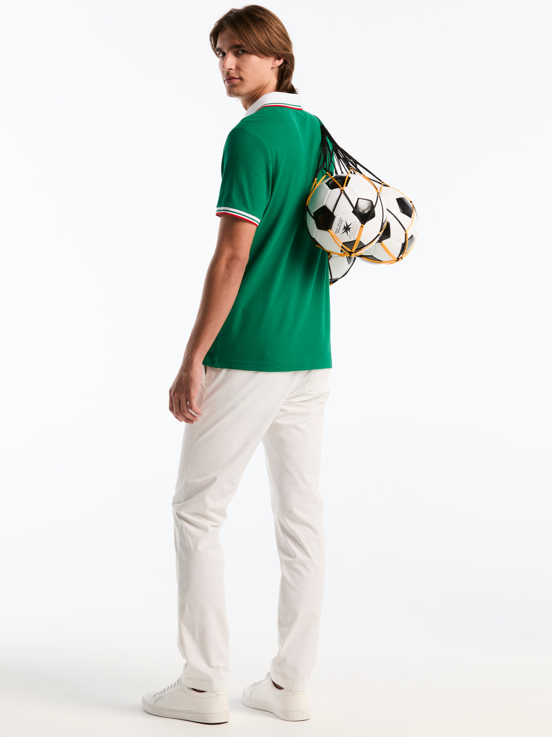 Pique Cotton Polo Shirt Mexico Edition (Green Jacket) 