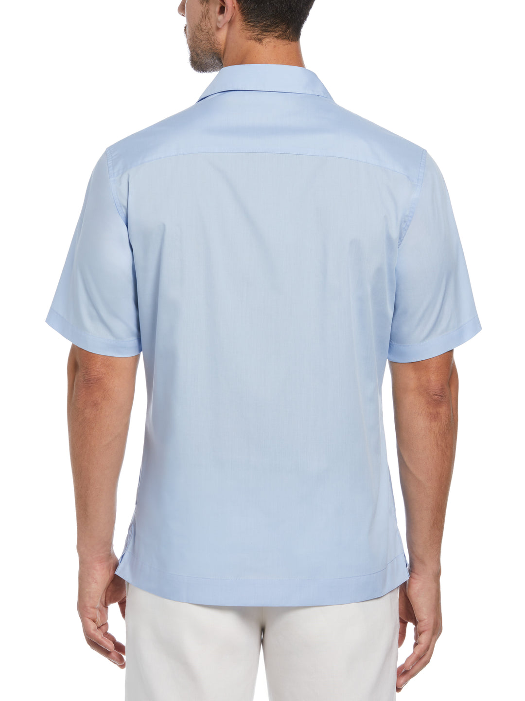 Camp Collar Guayabera Shirt (Blue Bell) 