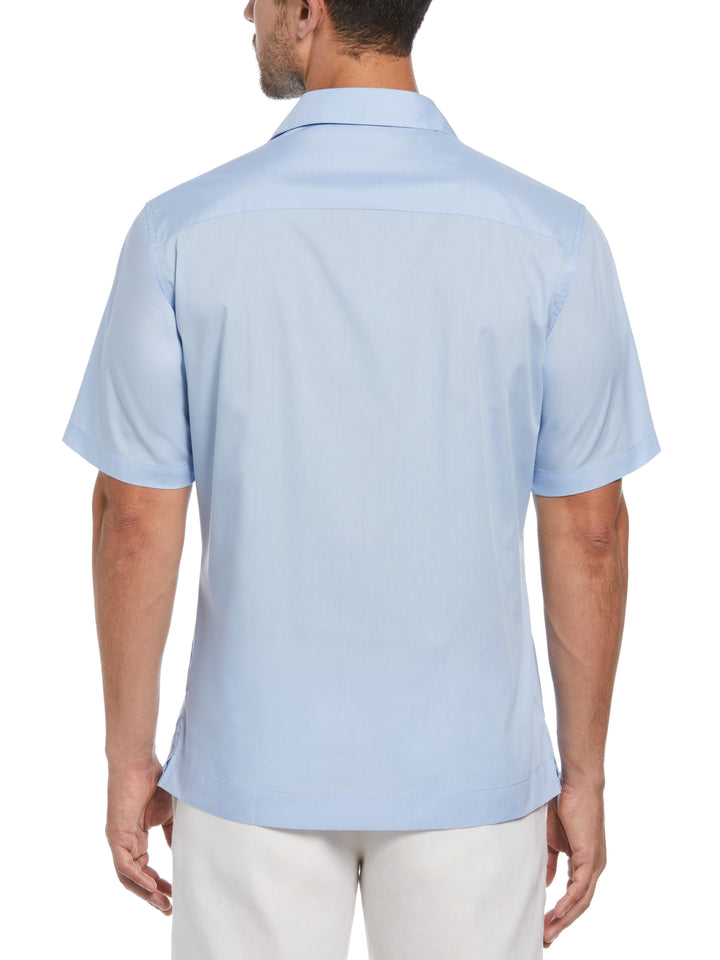 Camp Collar Guayabera Shirt (Blue Bell) 