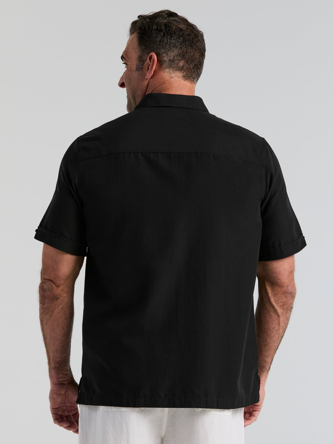 Big & Tall Ombre Shirt (Jet Black) 