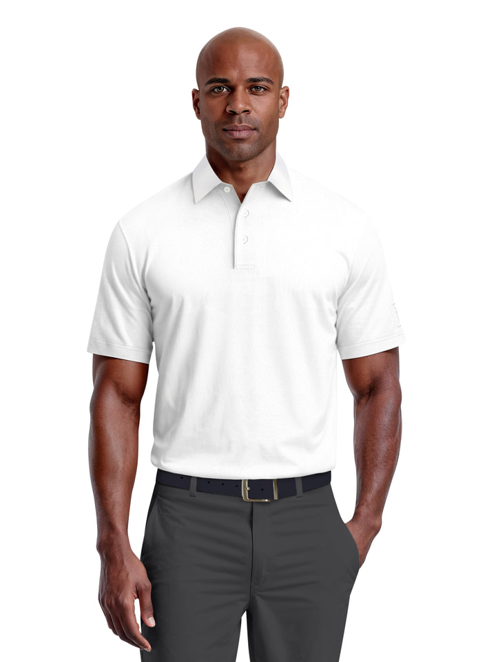 Airflux Mesh Golf Polo (Bright White) 