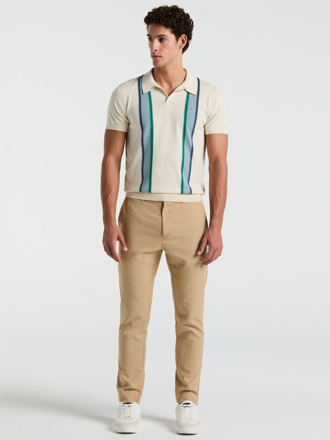 Linen Blend Chino Pant (Travertine) 