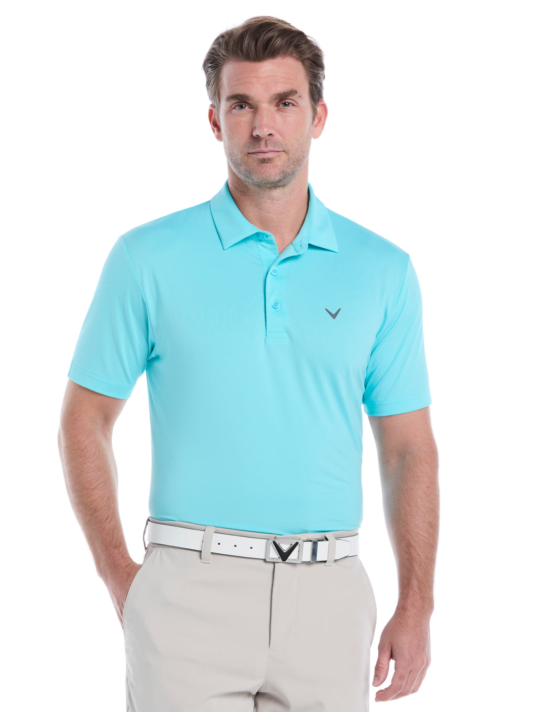 Mens Micro Hex Solid Color (Blue Radiance) 