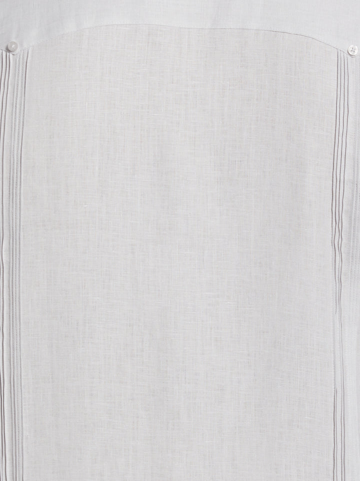 Linen Guayabera Shirt (Micro Chip) 