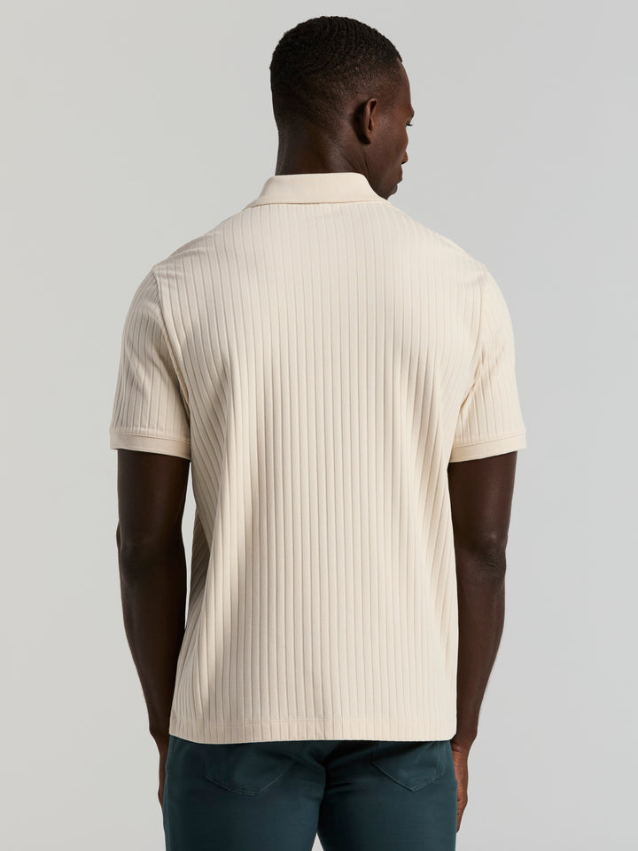 Ribbed Button Up Shirt (Birch) 