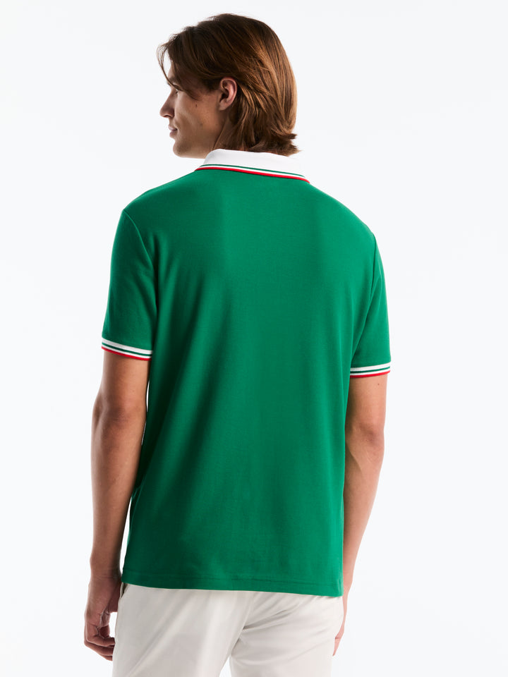 Pique Cotton Polo Shirt Mexico Edition (Green Jacket) 