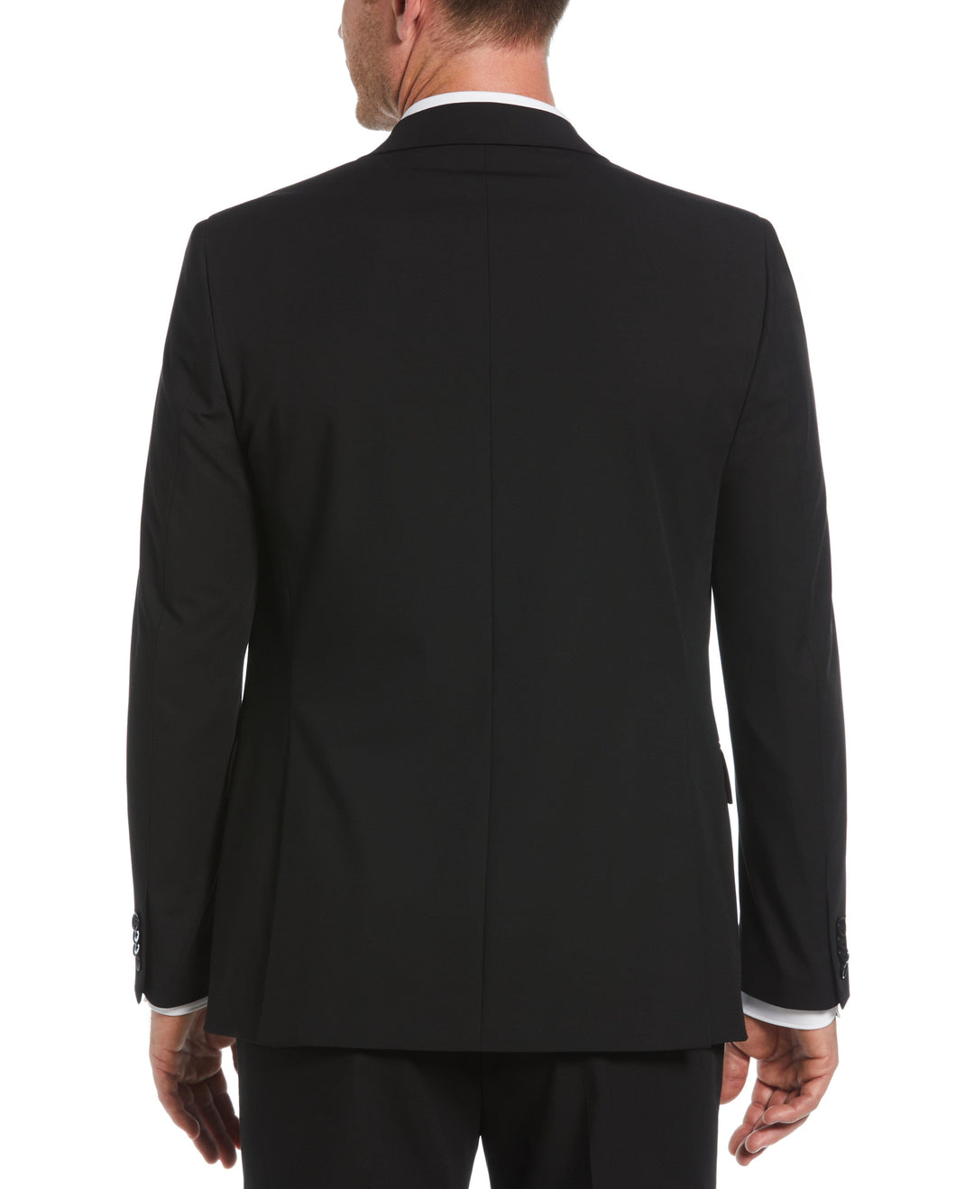 Slim Fit Black Double Breasted Peak Lapel Suit