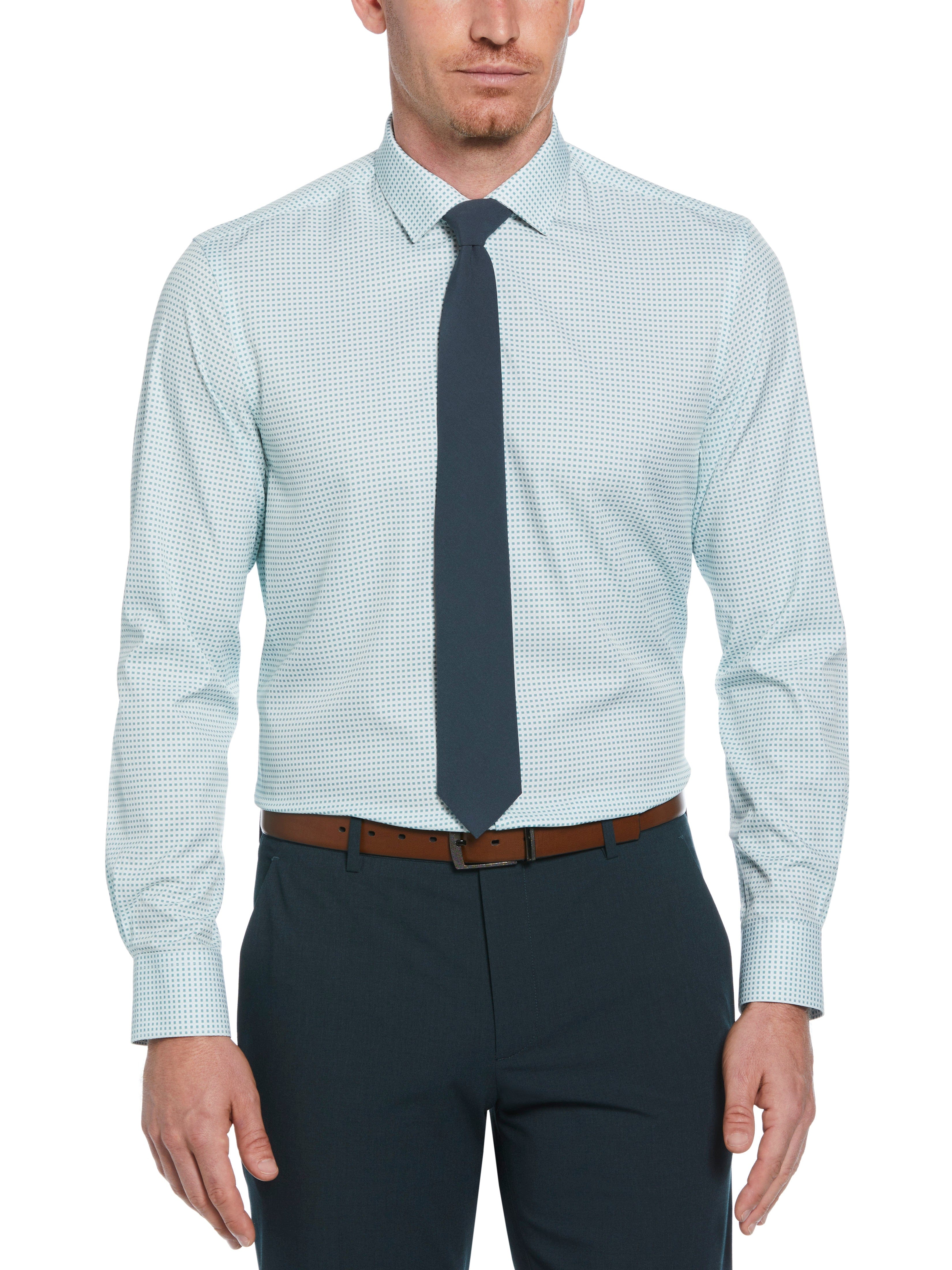 4-Way Stretch Big Check Shirt – Perry Ellis