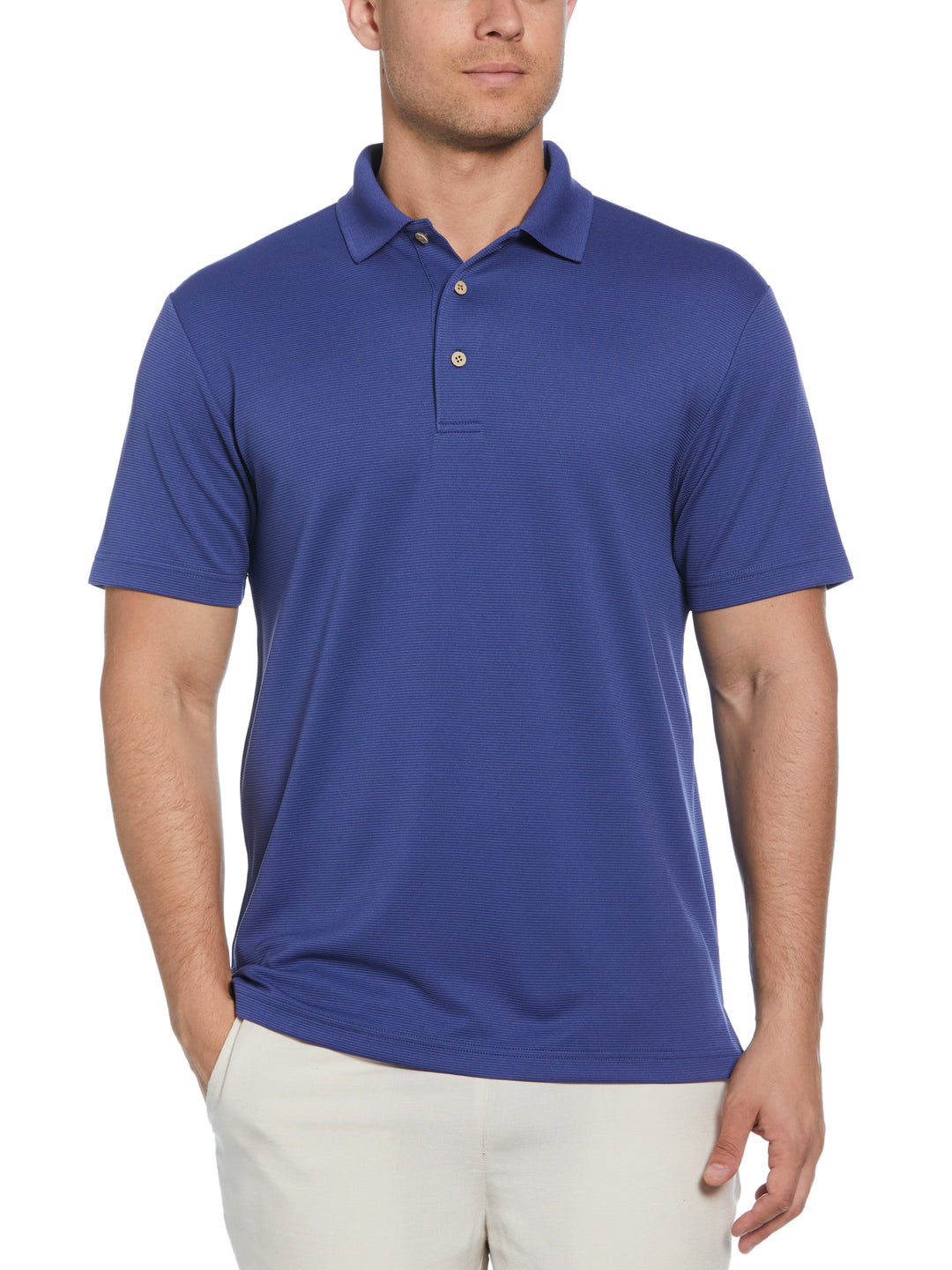 Wicking Ottoman Golf Polo Shirt (Skipper Blue) 
