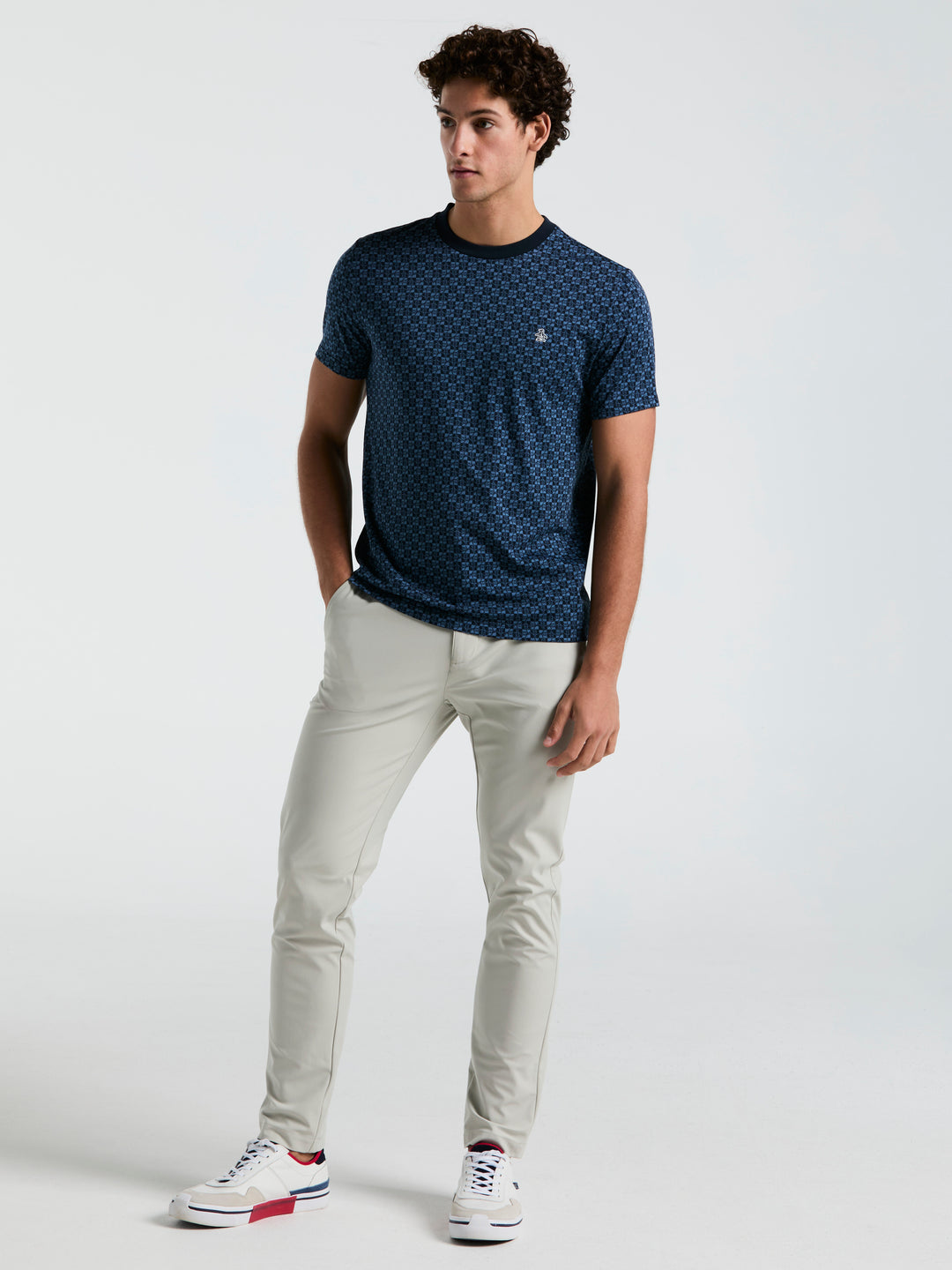 Pete Check Tee (Dark Sapphire) 