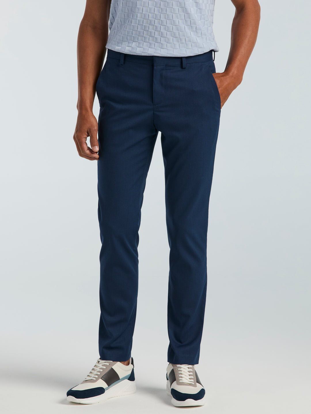 Slim Fit Water Resistant Tech Suit Pant (Azure) 