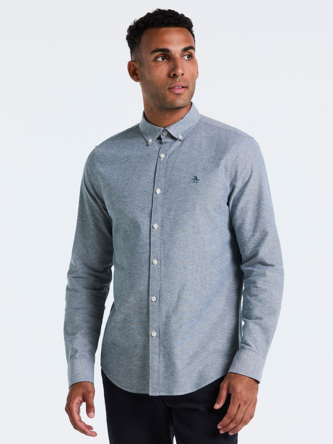 Oxford Long Sleeve Button-Down Shirt (Reflecting Pond) 