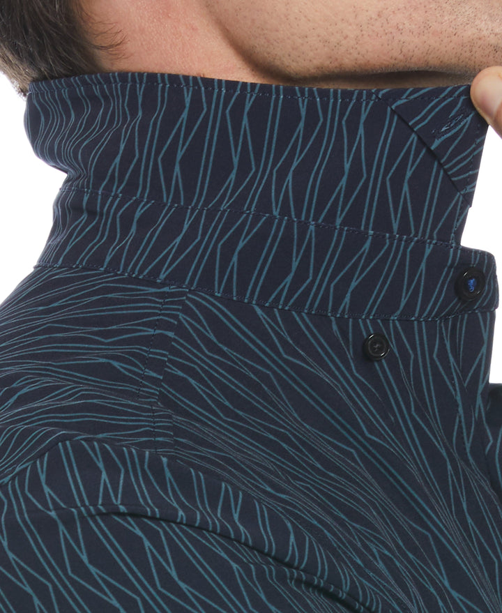 Total Stretch Geo Print Shirt (North Atlantic) 