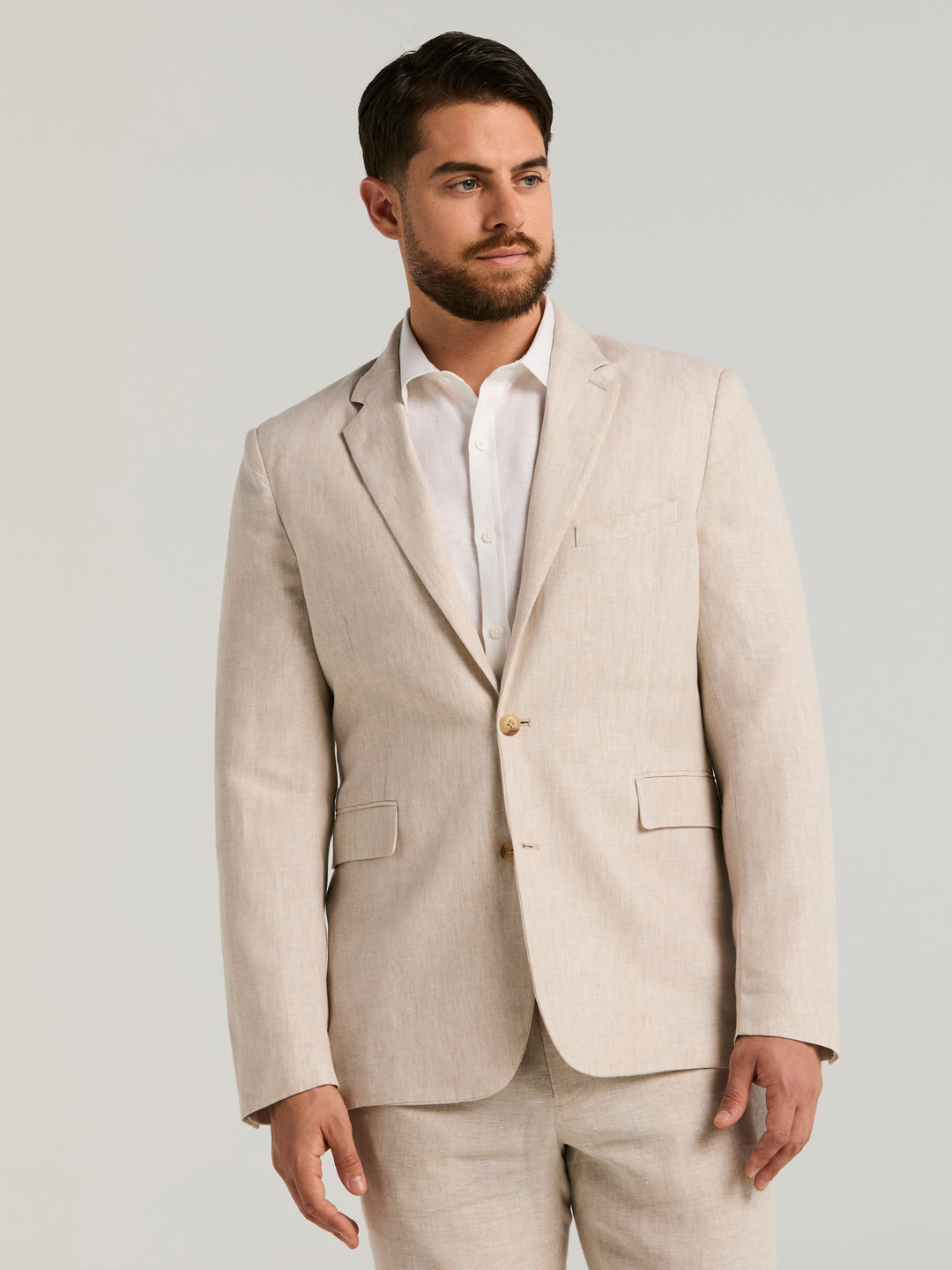 Delave Linen Sport Coat (Natural Linen) 