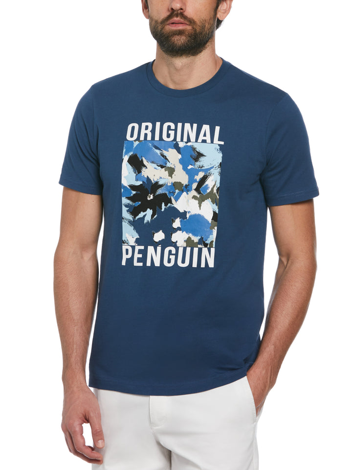 Boxed Floral Tee (Sargasso Sea) 