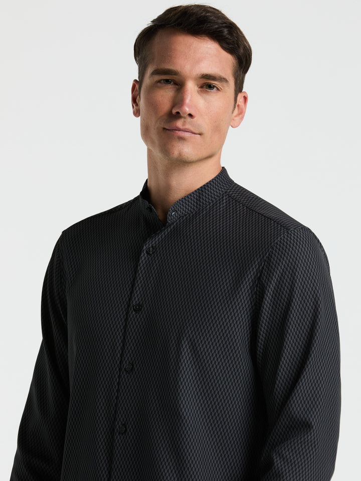 Hex Geo Print Shirt (Black) 