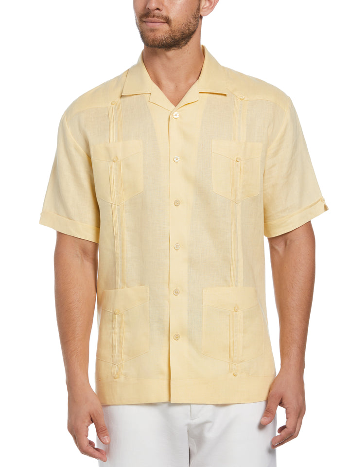 Linen Guayabera Shirt (Banana Crepe) 