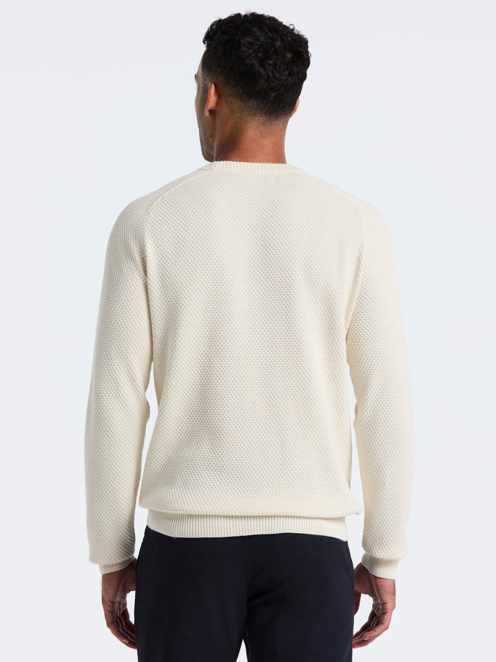 Cotton Bubble Stitch Sweater (Birch) 