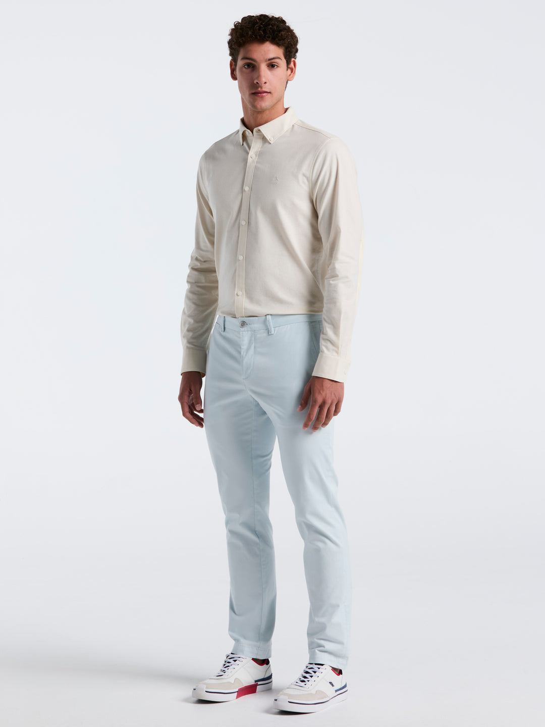Oxford Long Sleeve Button-Down Shirt (Birch) 