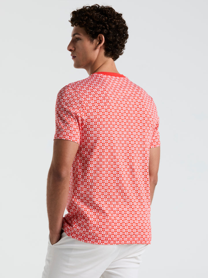 Pete Check Tee (Cherry Tomato) 
