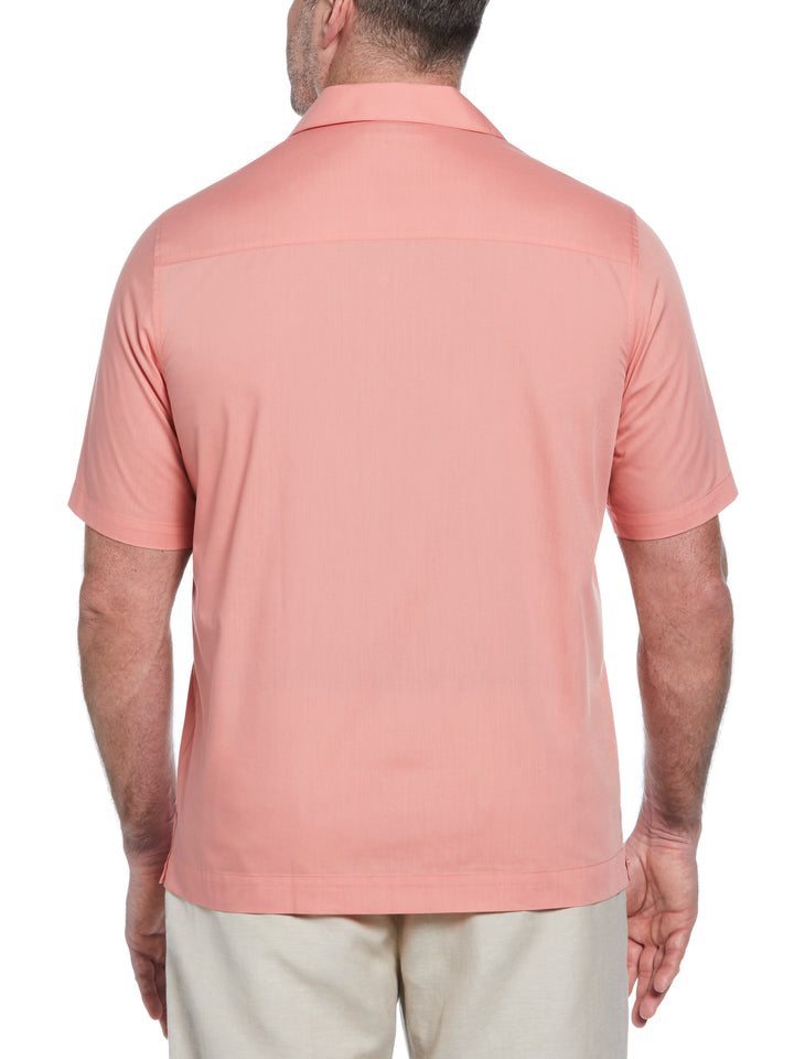 Big & Tall Poplin Guayabera Shirt (Lantana) 