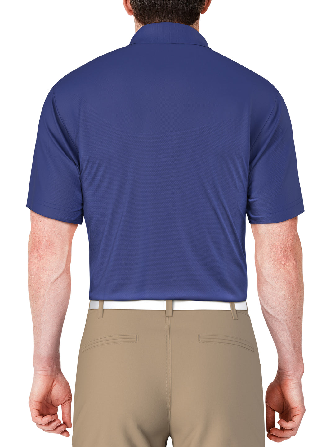 SS Airflux Solid Mesh Polo W/ Rib Collar (Dazzling Blue) 