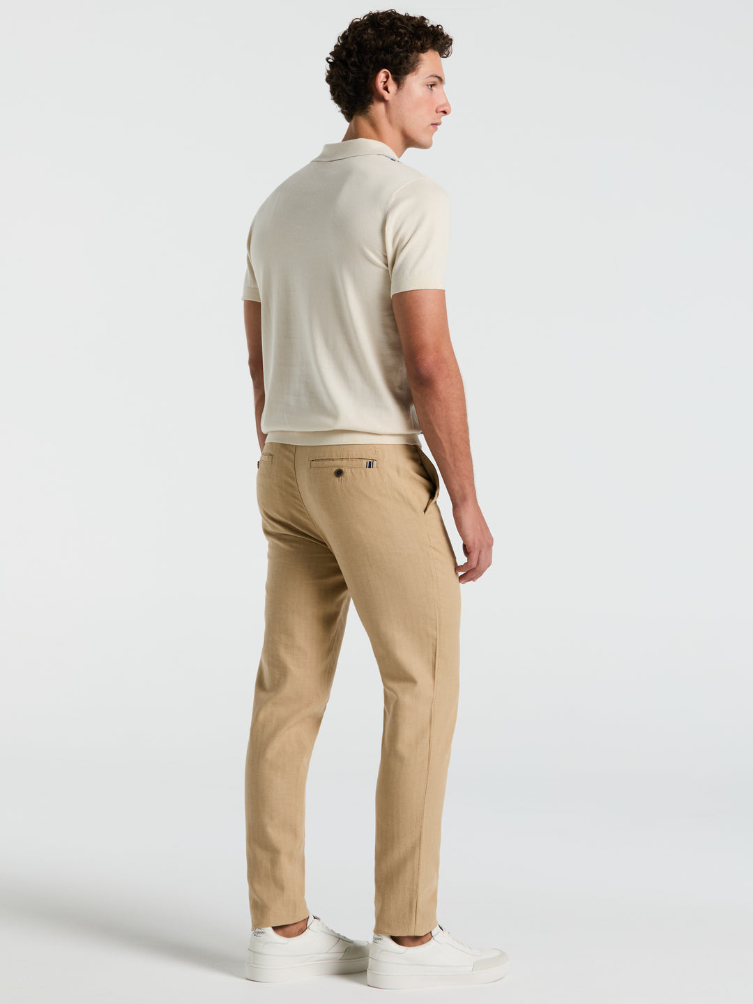 Linen Blend Chino Pant (Travertine) 