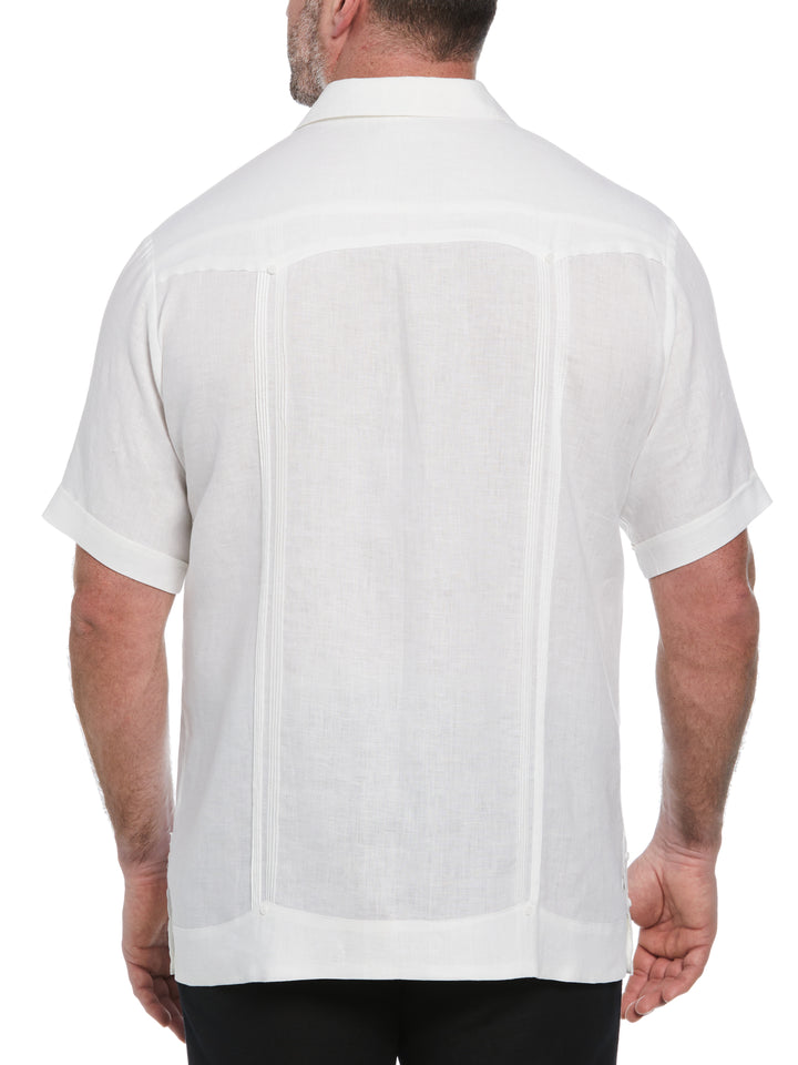 Linen Guayabera Shirt (Bright White) 