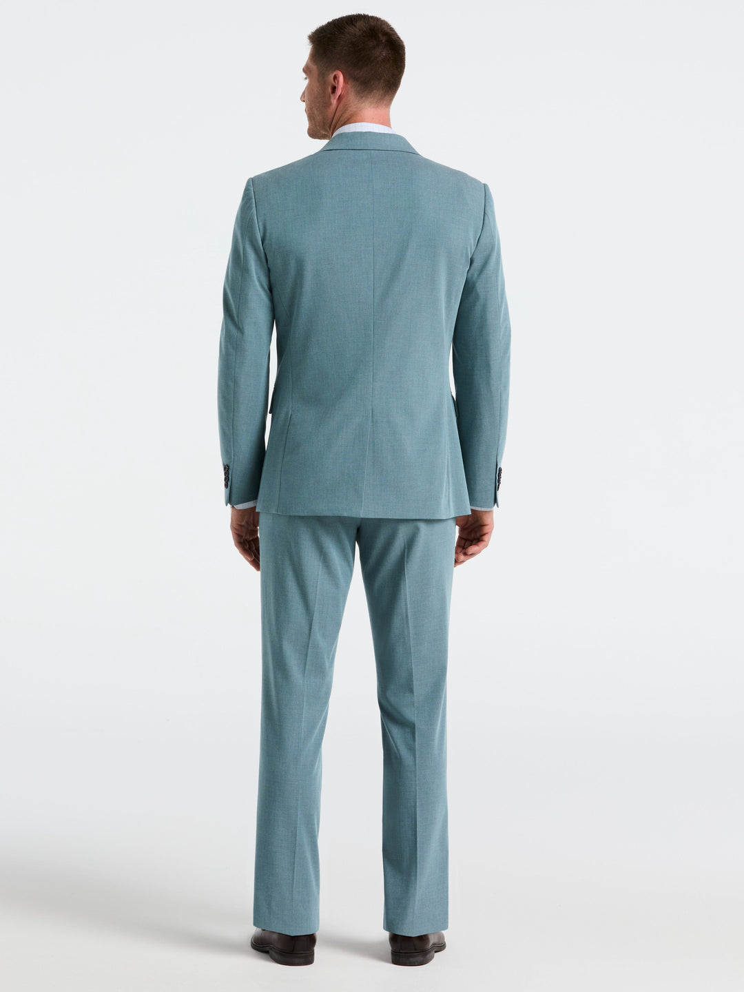 Dobby Louis Slim Fit Suit Pants (Reef Waters) 