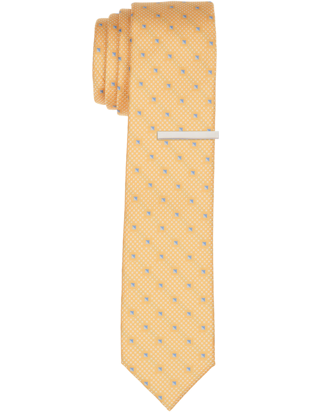 Jarrell Neat Patterned Slim Fit Tie (Yellow) 