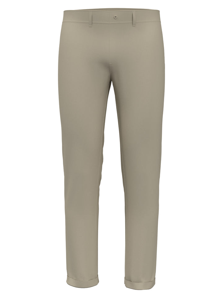 Slim Fit Stretch Chino Flat Front Pant (Agate Gray) 