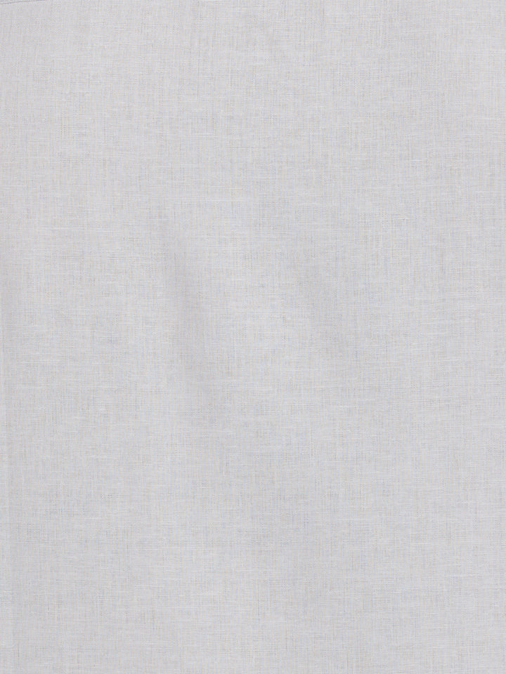 Big & Tall Linen Blend Guayabera Shirt (Micro Chip) 