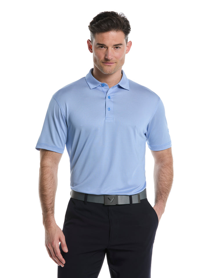 Fine Line Stripe Golf Polo Shirt (Regatta/Brt White) 