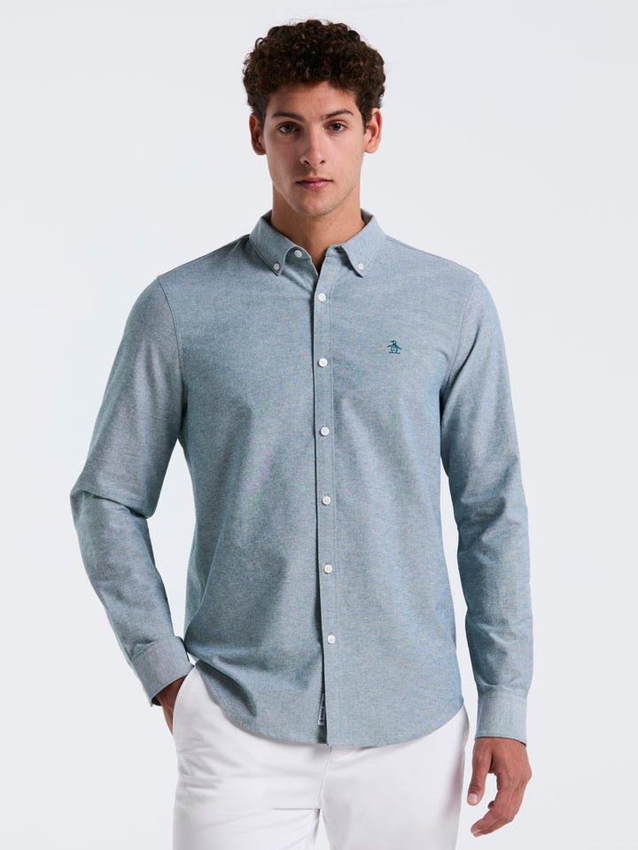 Oxford Long Sleeve Button-Down Shirt (June Bug) 