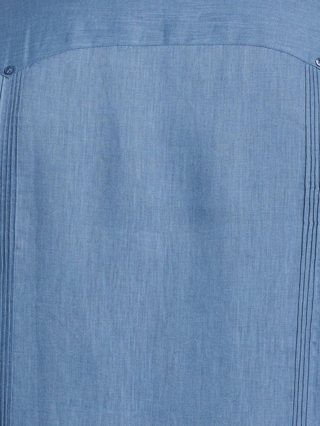 Linen Guayabera Shirt (Captains Blue) 
